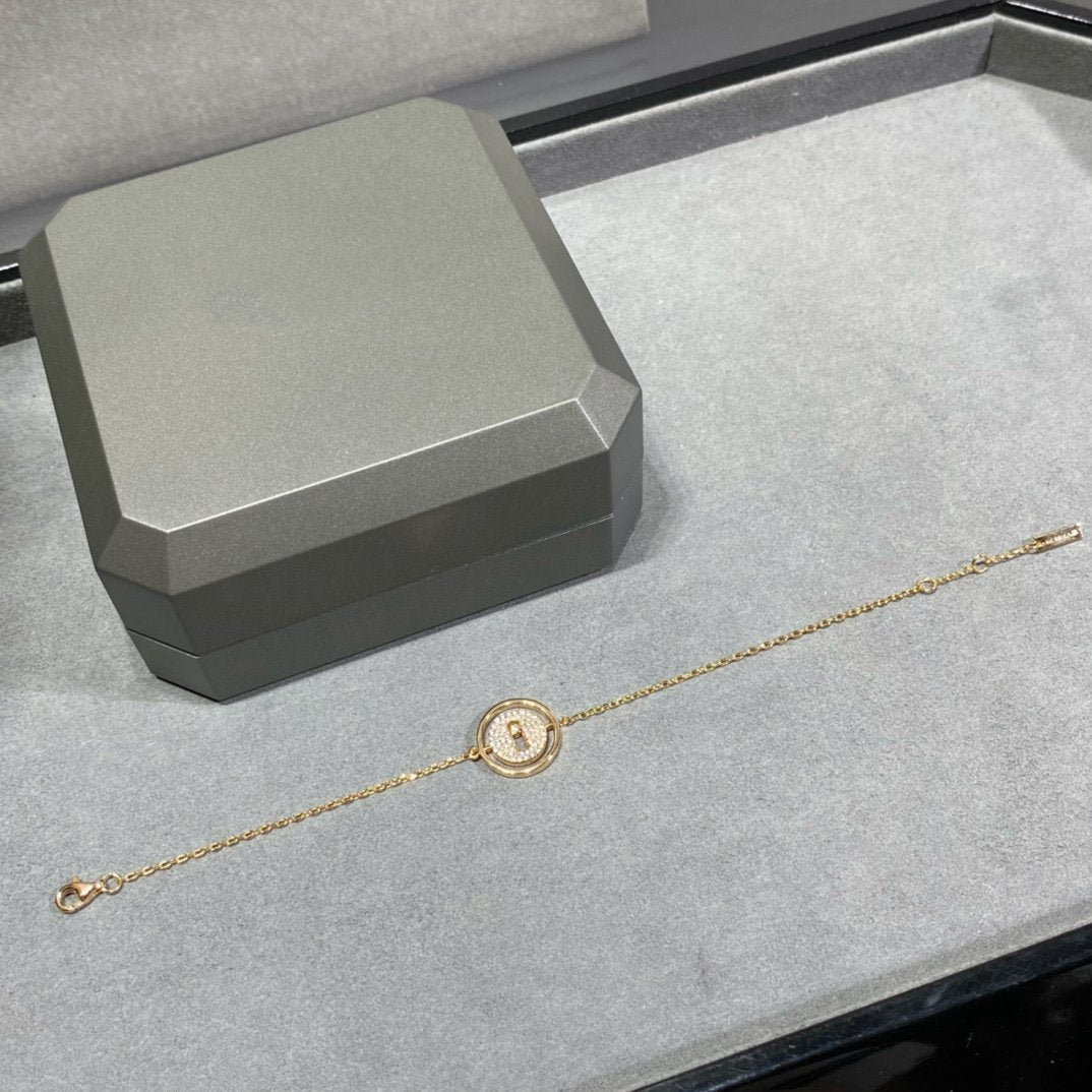 [Loco jewelrys]LUCKY MOVE DIAMOND PAVED BRACELET