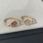 Loco SUN 1 DIAMOND PINK MOP RING