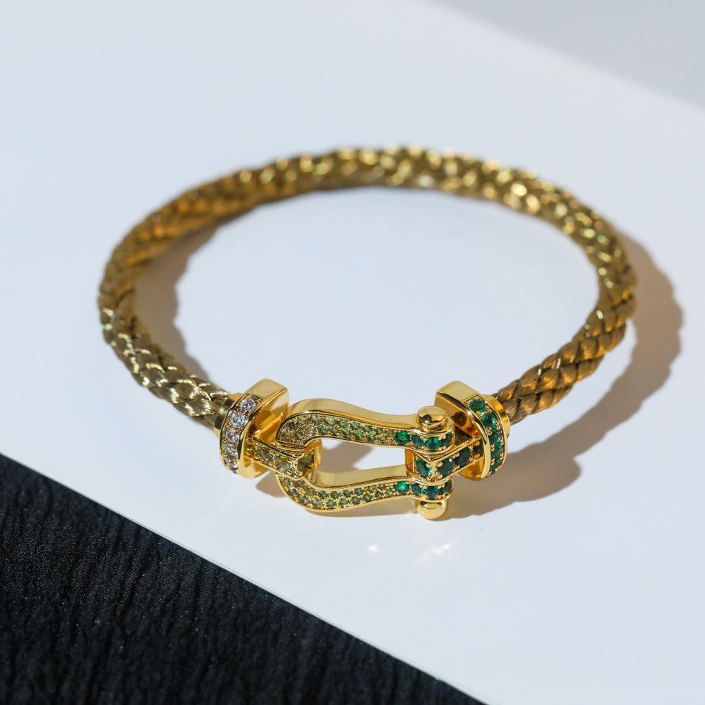 Loco FORCE 10 GOLD GREEN DIAMOND PAVED