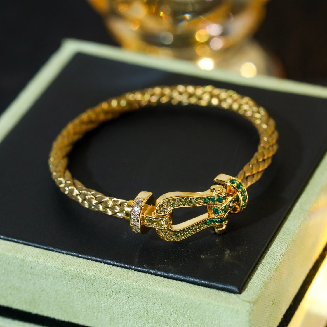 Loco FORCE 10 GOLD GREEN DIAMOND PAVED