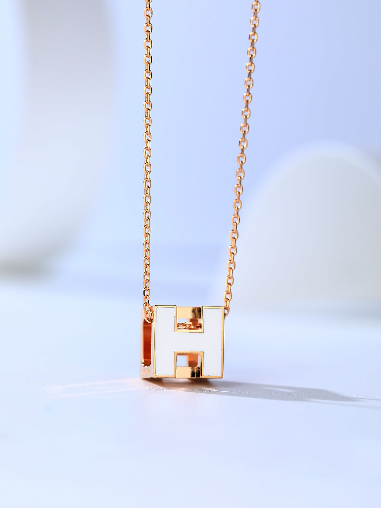 Loco H CAGE PINK GOLD NECKLACE