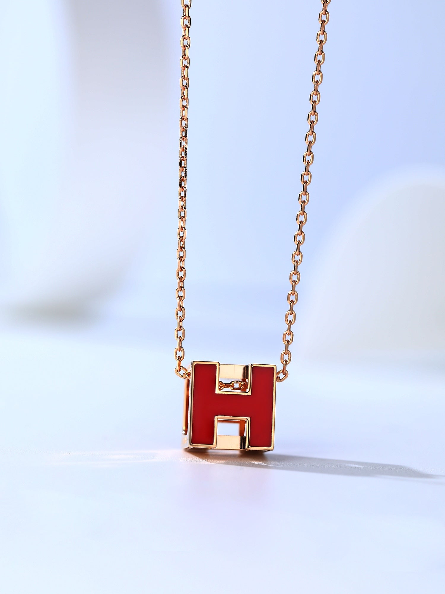 Loco H CAGE PINK GOLD NECKLACE