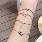 Loco FORCE 10 PINK GOLD DIAMOND NECKLACE