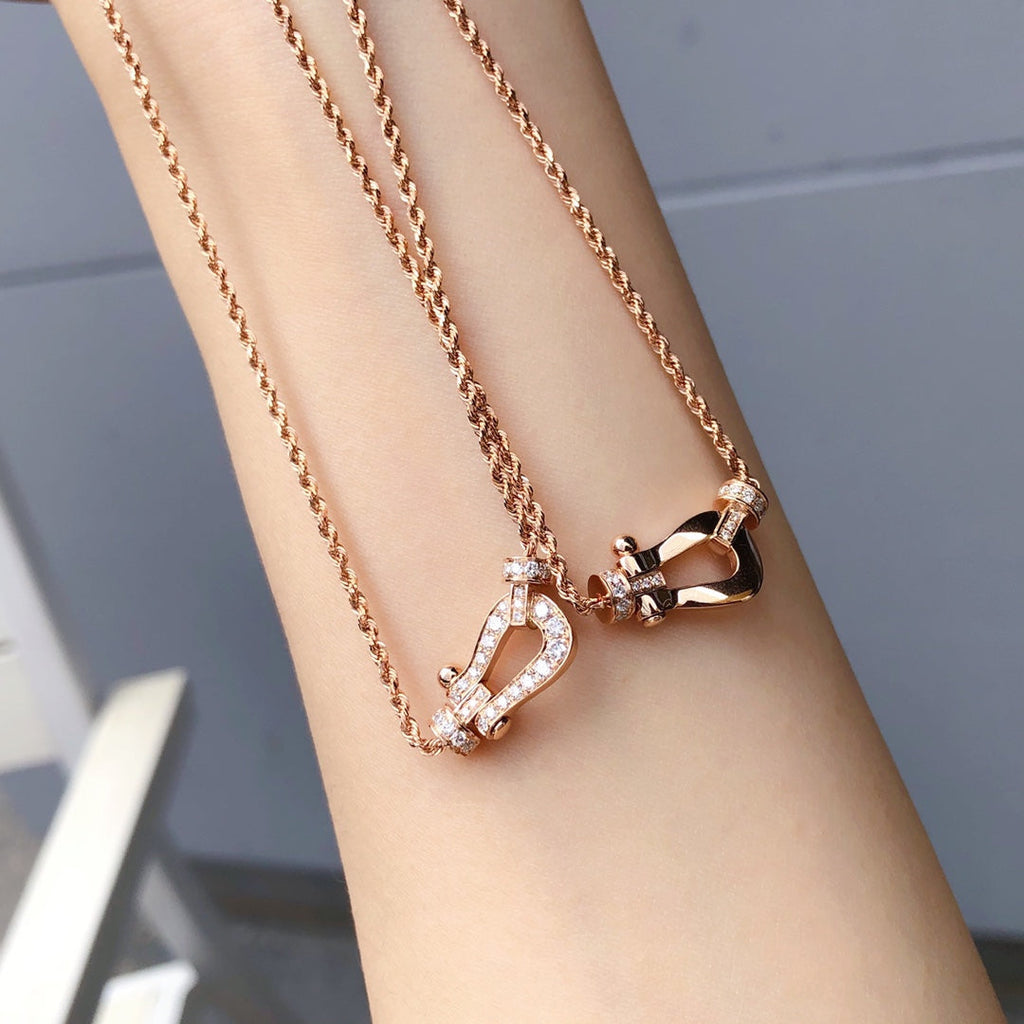 Loco FORCE 10 PINK GOLD DIAMOND NECKLACE