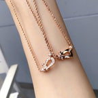 Loco FORCE 10 PINK GOLD DIAMOND NECKLACE