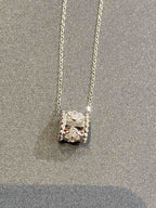 Loco PERLEE PEDANT SIVLER DIAMOND NECKLACE