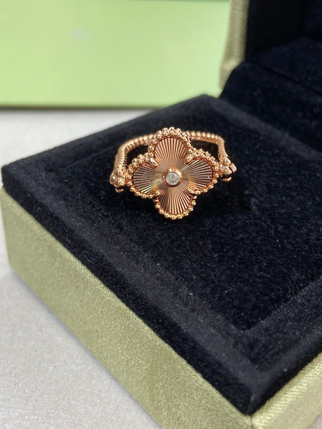 Loco CLOVER RIVERSIBLE ROSE GOLD RING