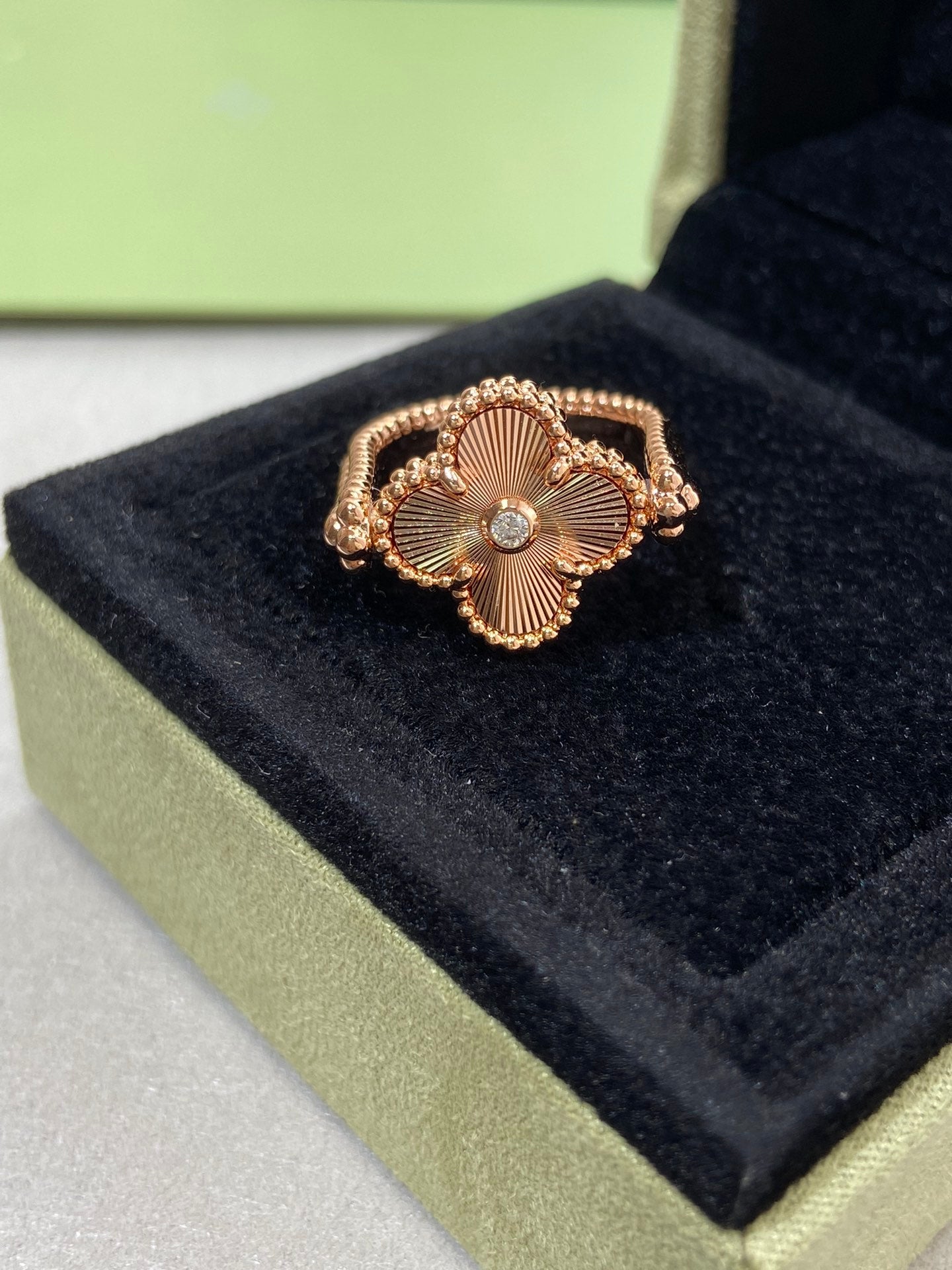 Loco CLOVER RIVERSIBLE ROSE GOLD RING