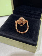 Loco CLOVER RIVERSIBLE ROSE GOLD RING