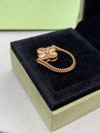 Loco CLOVER RIVERSIBLE ROSE GOLD RING
