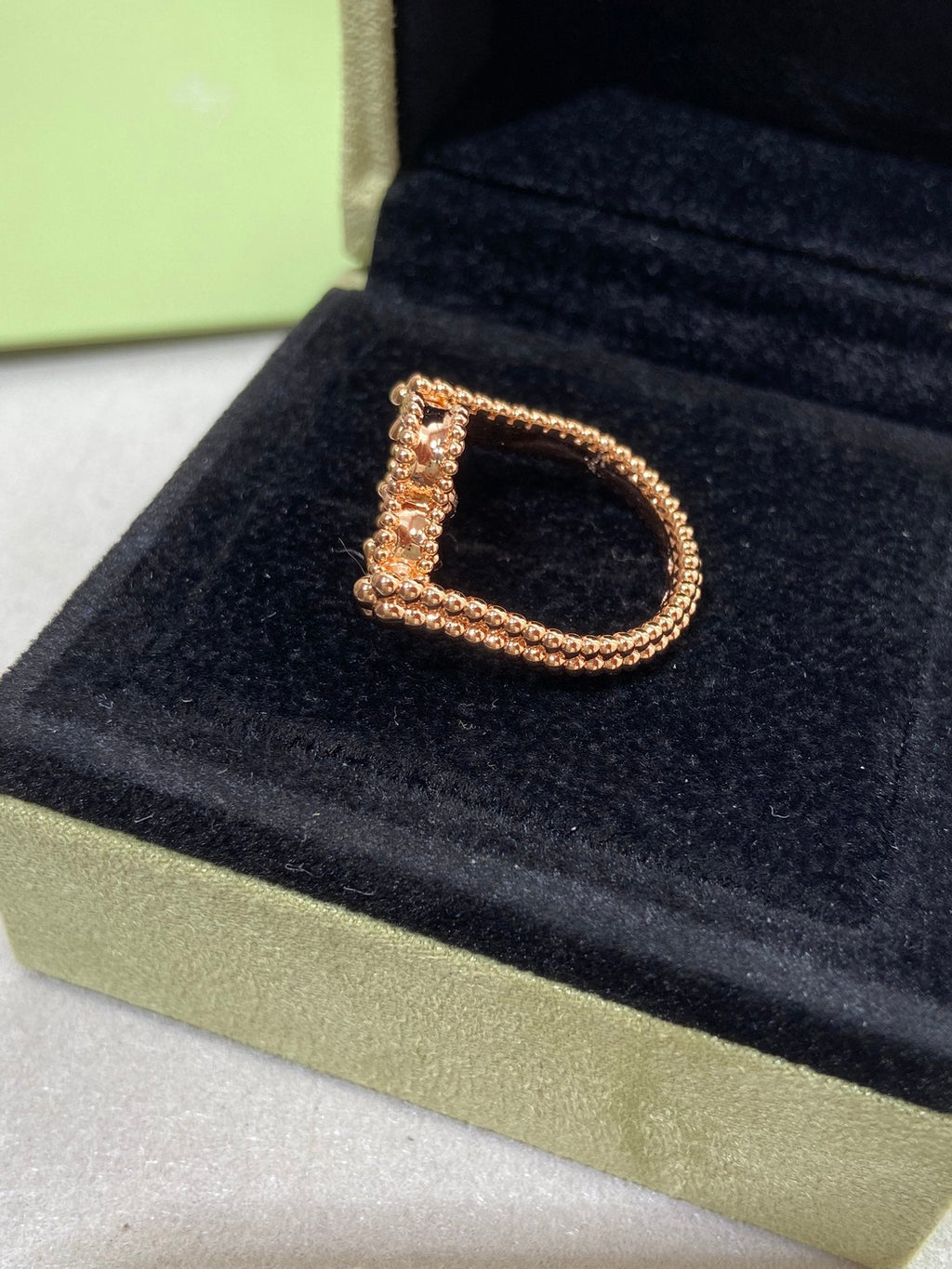 Loco CLOVER RIVERSIBLE ROSE GOLD RING