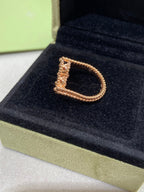 Loco CLOVER RIVERSIBLE ROSE GOLD RING