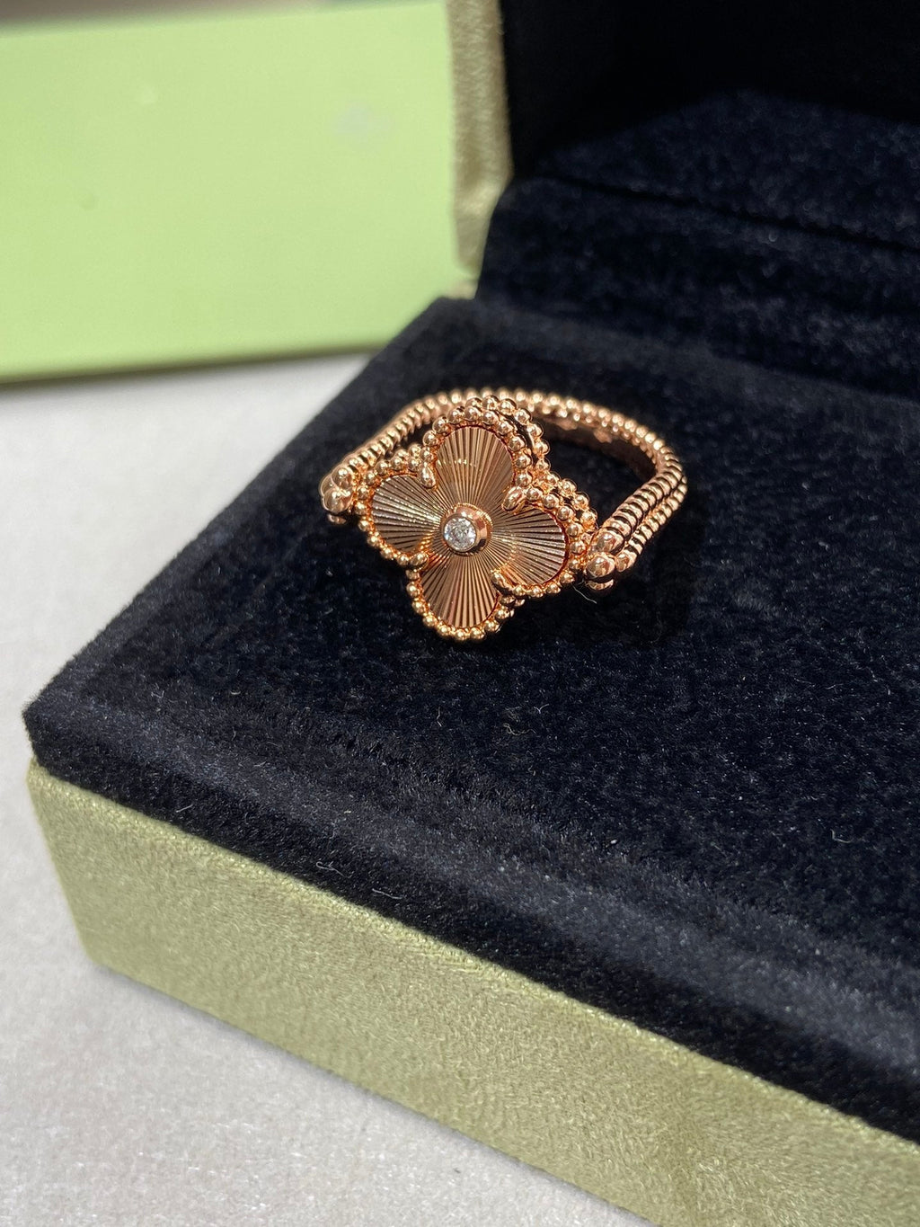 Loco CLOVER RIVERSIBLE ROSE GOLD RING