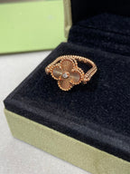 Loco CLOVER RIVERSIBLE ROSE GOLD RING