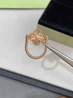 Loco CLOVER RIVERSIBLE ROSE GOLD RING