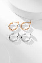Loco BEE LOVE DIAMOND HOOP EARRINGS