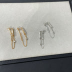 Loco CHAINE CHAOS DIAMOND DROP EARRINGS