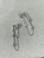 Loco CHAINE CHAOS DIAMOND DROP EARRINGS