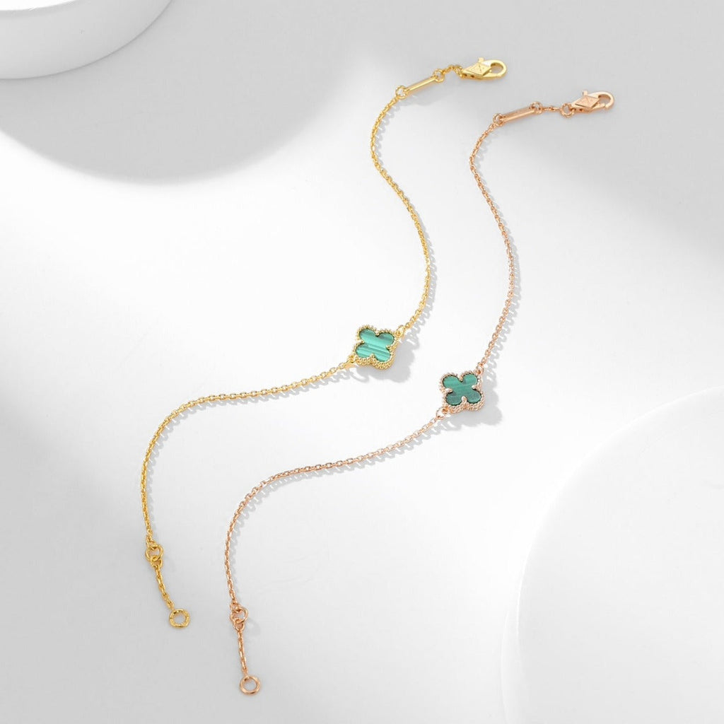 Loco CLOVER BRACELET MALACHITE 1 MOTIF