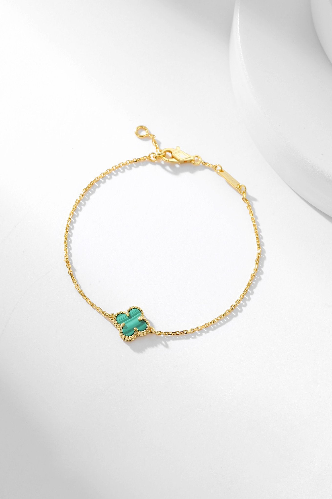 Loco CLOVER BRACELET MALACHITE 1 MOTIF
