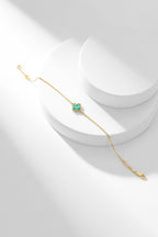 Loco CLOVER BRACELET MALACHITE 1 MOTIF