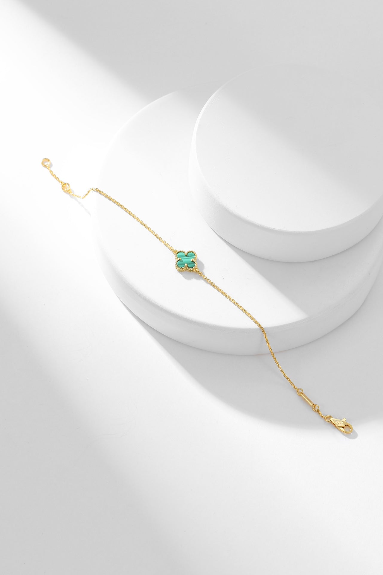Loco CLOVER BRACELET MALACHITE 1 MOTIF
