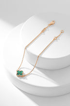 Loco CLOVER BRACELET MALACHITE 1 MOTIF