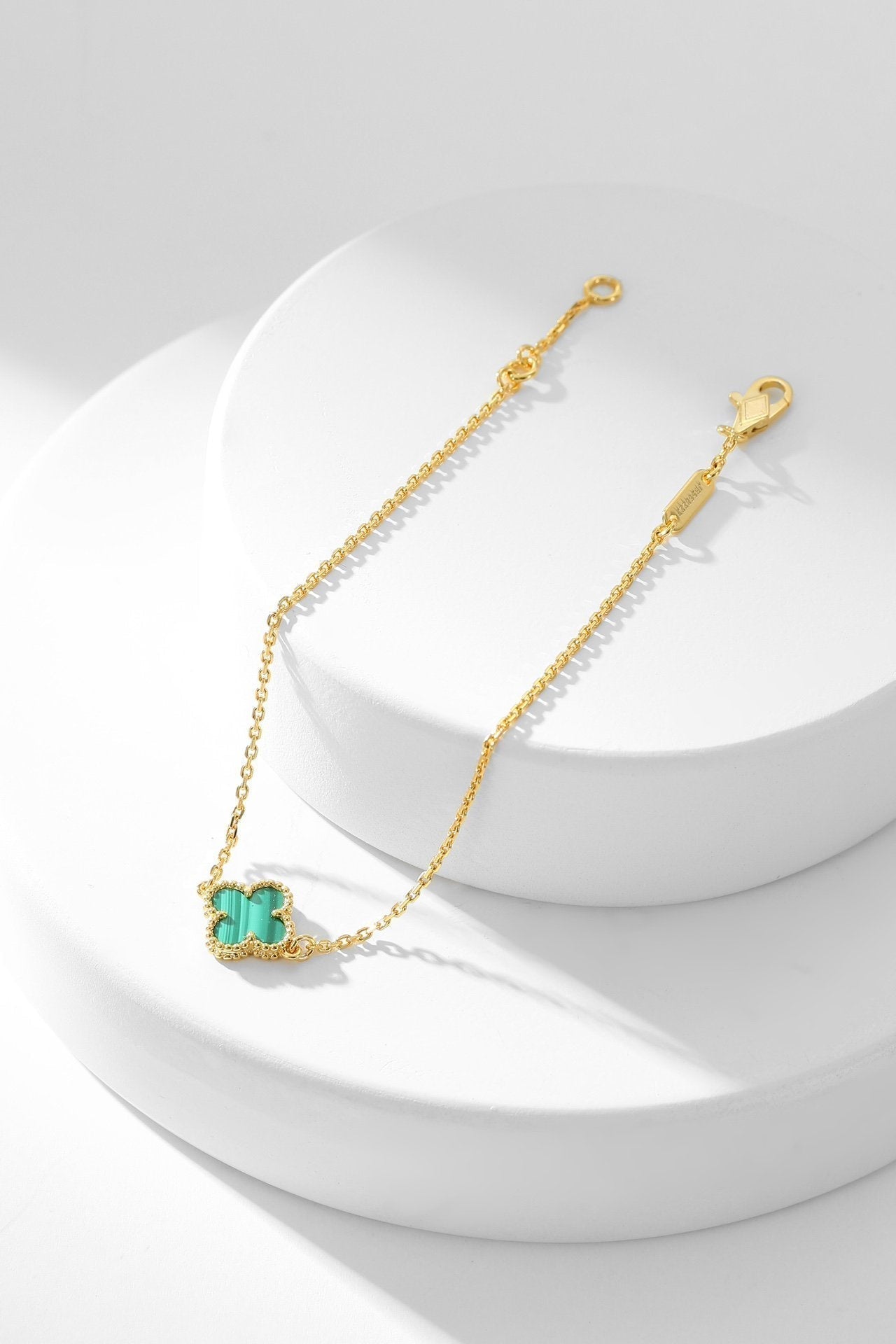 Loco CLOVER BRACELET MALACHITE 1 MOTIF