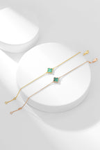 Loco CLOVER BRACELET MALACHITE 1 MOTIF