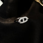 Loco RONDE SMALL SILVER DIAMOND RING
