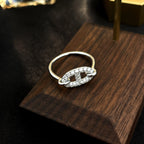 Loco RONDE SMALL SILVER DIAMOND RING