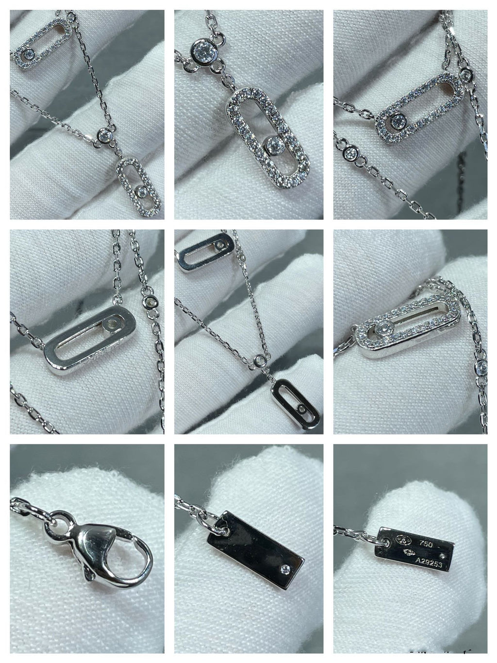 [Loco jewelrys]MOVE 2 ROW DIAMOND NECKLACE