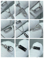 [Loco jewelrys]MOVE 2 ROW DIAMOND NECKLACE