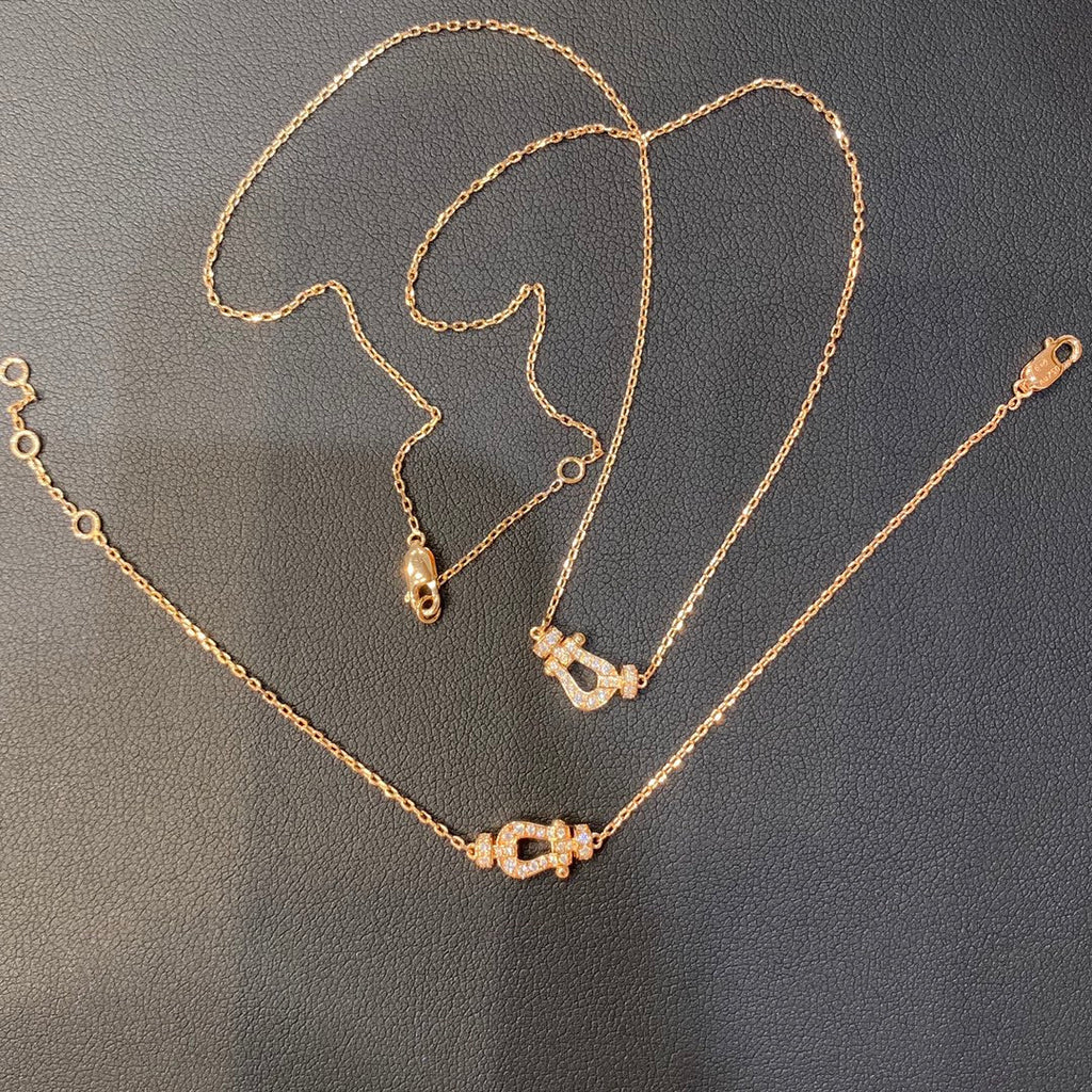 Loco FORCE 10 DIAMOND PINK GOLD NECKLACE MINI MODEL