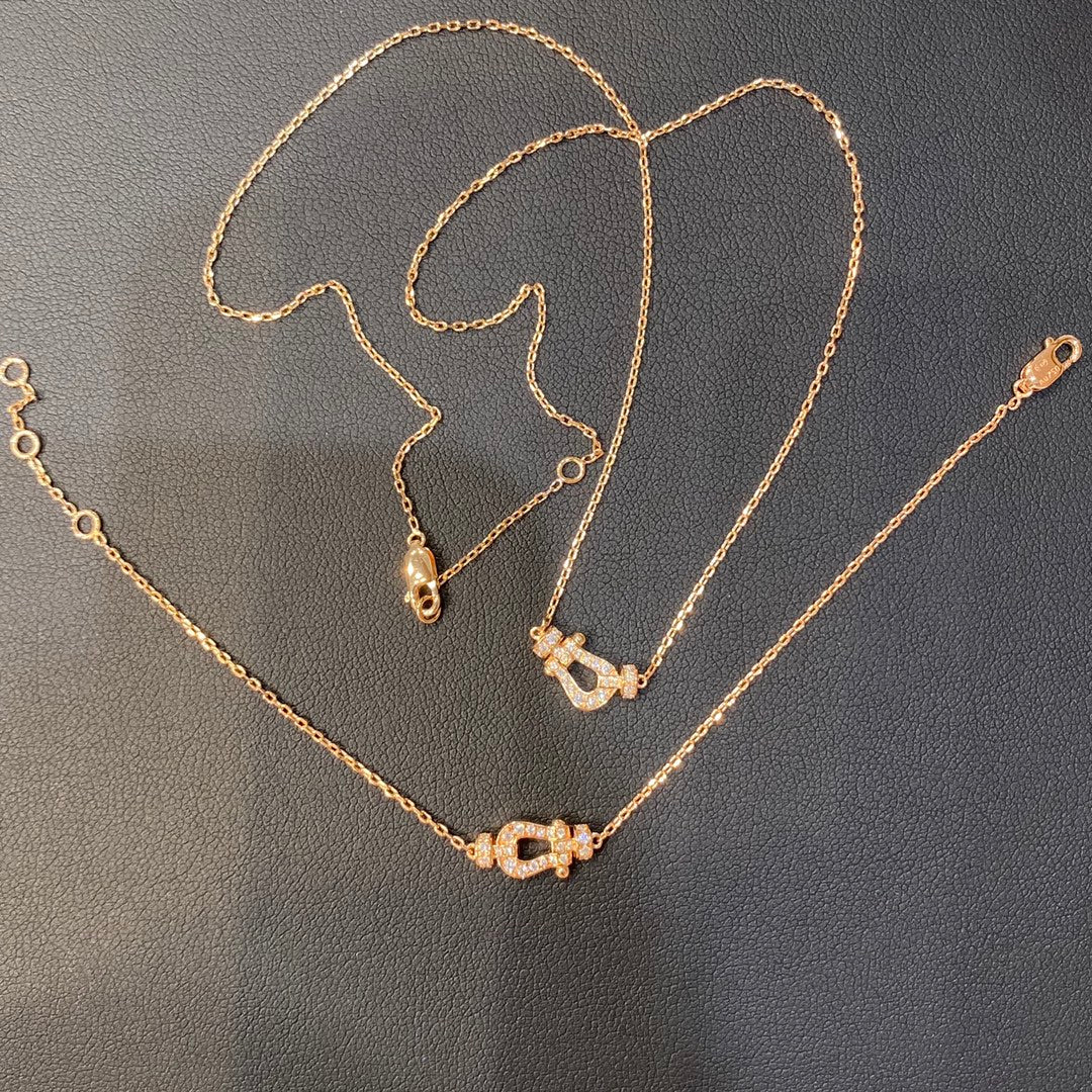 Loco FORCE 10 DIAMOND PINK GOLD NECKLACE MINI MODEL