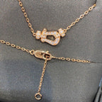 Loco FORCE 10 DIAMOND PINK GOLD NECKLACE MINI MODEL