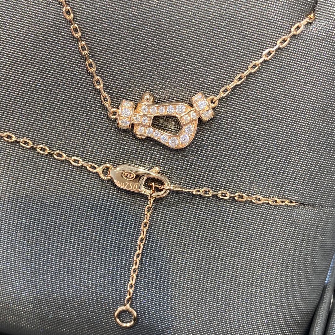 Loco FORCE 10 DIAMOND PINK GOLD NECKLACE MINI MODEL