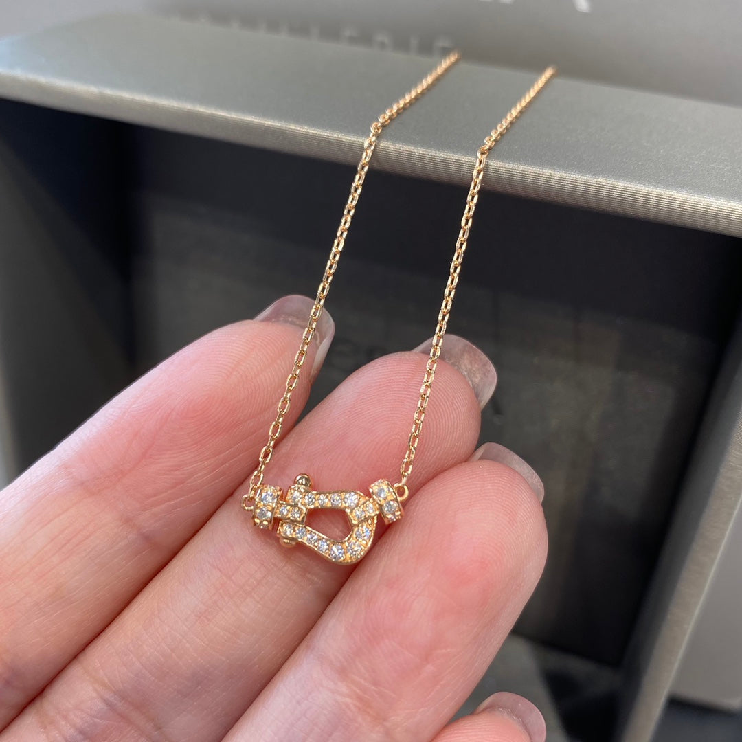 Loco FORCE 10 DIAMOND PINK GOLD NECKLACE MINI MODEL
