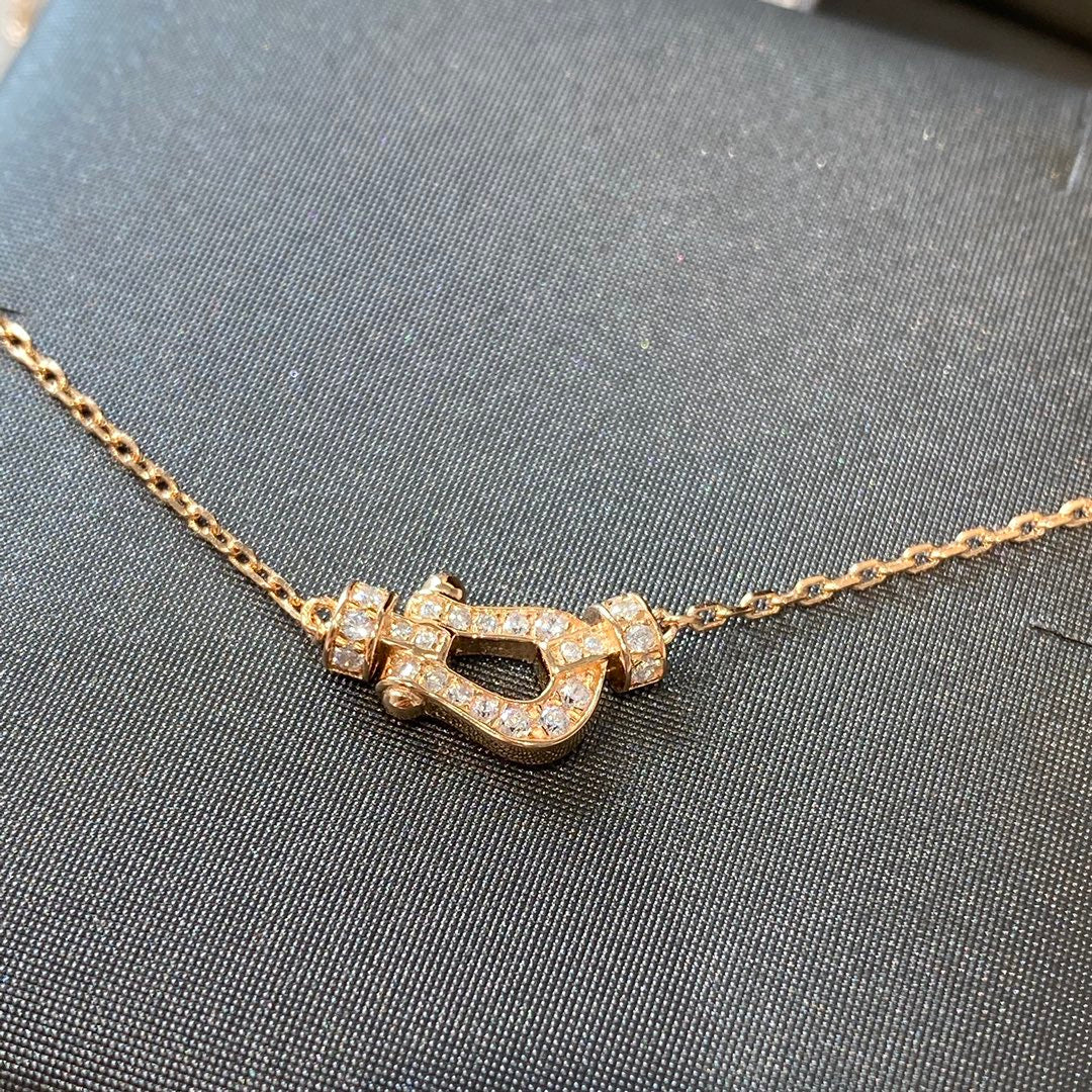 Loco FORCE 10 DIAMOND PINK GOLD NECKLACE MINI MODEL