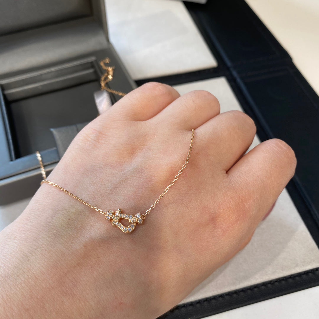 Loco FORCE 10 DIAMOND PINK GOLD NECKLACE MINI MODEL