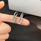 Loco FORCE 10 FULL DIAMOND DROP EARRINGS MEDIUM MODEL