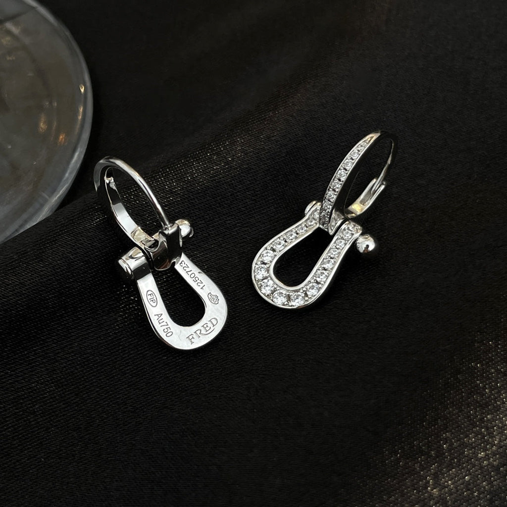 Loco FORCE 10 FULL DIAMOND DROP EARRINGS MEDIUM MODEL