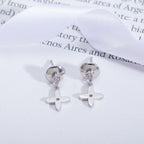 Loco VIDYLLE SILVER DIAMOND MINI DROP EARRINGS