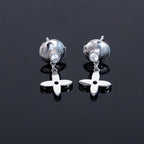 Loco VIDYLLE SILVER DIAMOND MINI DROP EARRINGS
