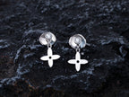 Loco VIDYLLE SILVER DIAMOND MINI DROP EARRINGS