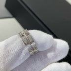Loco LOVE DIAMOND SILVER HOOP EARRINGS