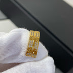 Loco LOVE DIAMOND GOLD HOOP EARRINGS