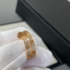 Loco LOVE DIAMOND PINK GOLD HOOP EARRINGS