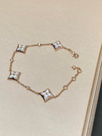 Loco STAR 4 MOTIF MOP DIAMOND PINK GOLD BRACELET