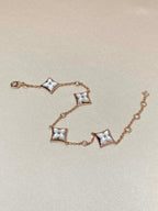 Loco STAR 4 MOTIF MOP DIAMOND PINK GOLD BRACELET
